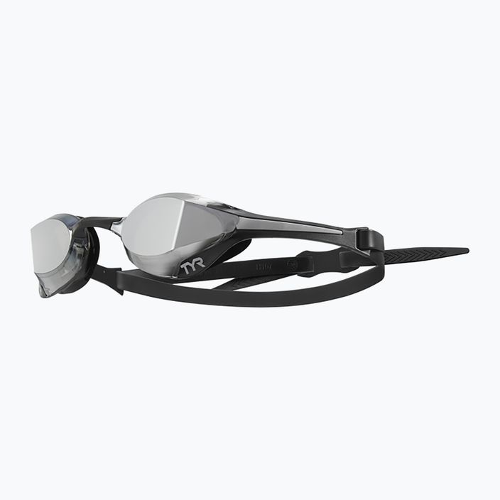 Okulary do pływania TYR Tracer-X Elite Mirrored silver/black 8
