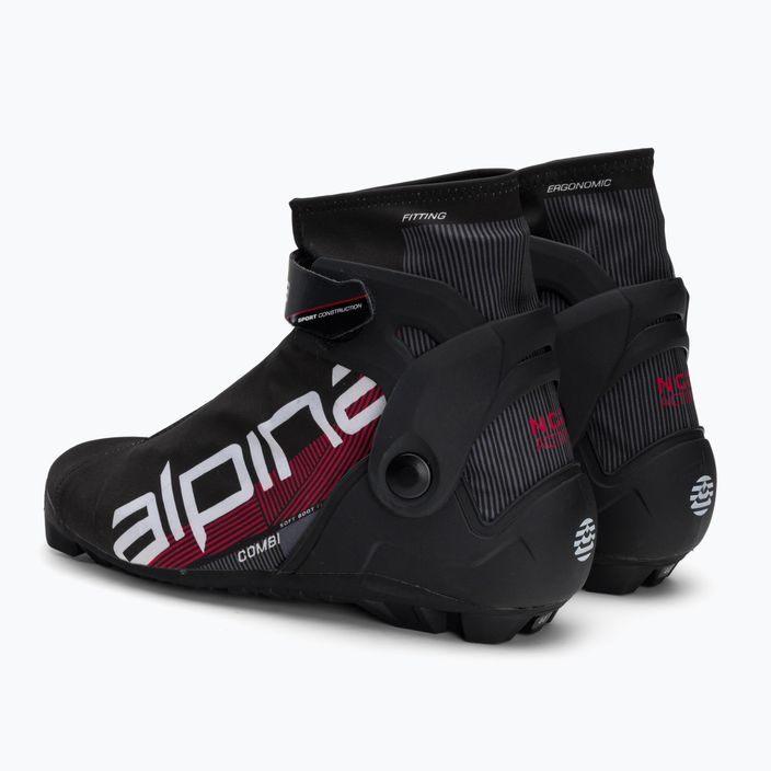 Buty do nart biegowych męskie Alpina N Combi black/white/red 3