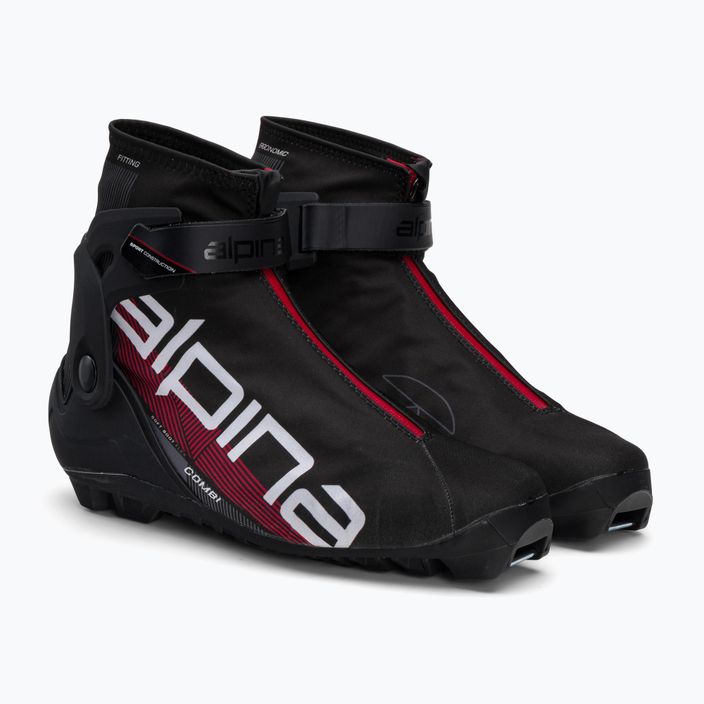 Buty do nart biegowych męskie Alpina N Combi black/white/red 4