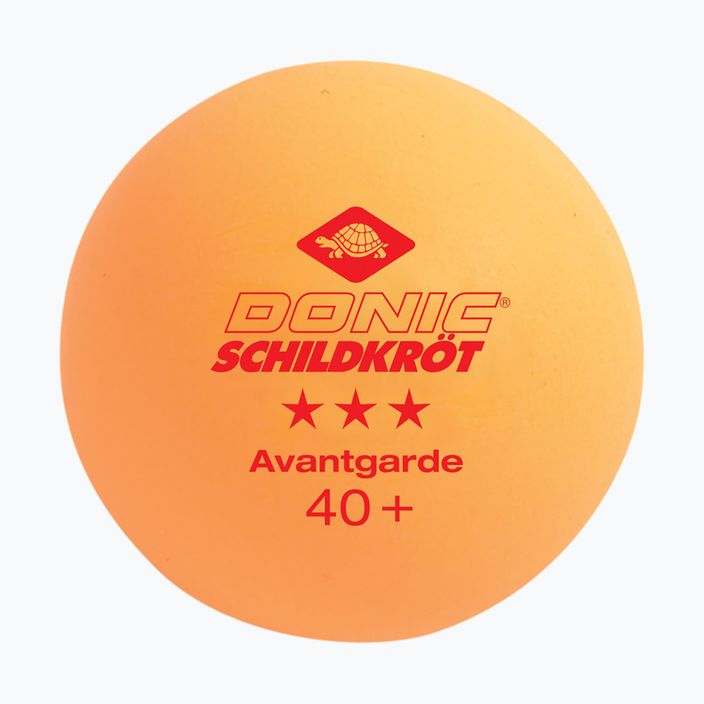 Piłeczki do tenisa stołowego Donic-Schildkröt 3-Star Avantgarde Poly 40+ 6 szt. white/orange 3