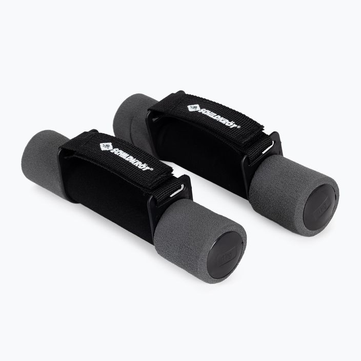 Hantle Schildkröt set Soft Dumbbells 2 x 1 kg czarno-szare 960009 2