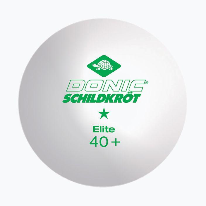 Piłeczki do tenisa stołowego Donic-Schildkröt 1-Star Elite Poly 40+ 3 szt. white 2