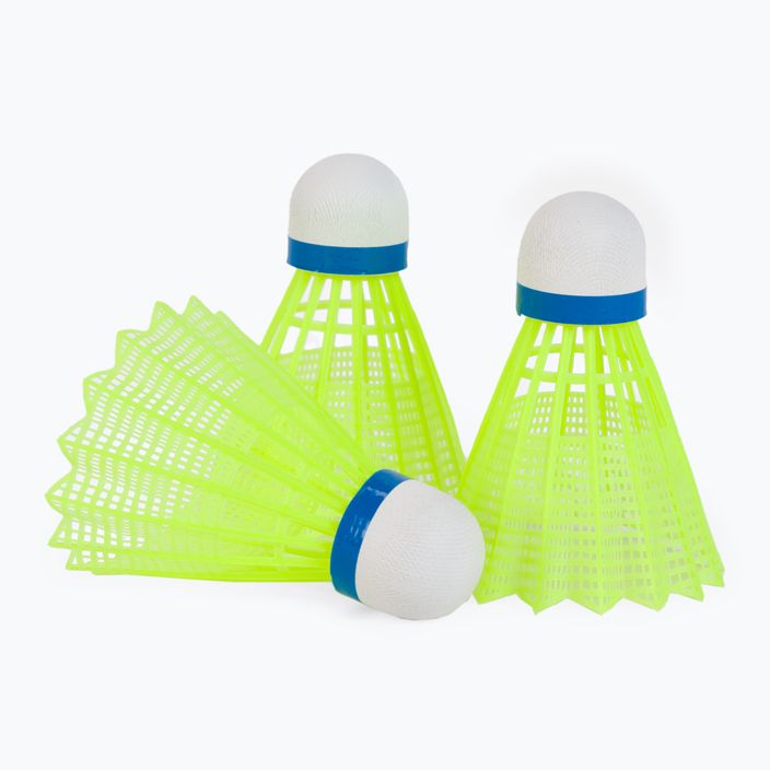 Lotki do badmintona Sunflex Hobby 6 szt. biało-żółte 53562 3