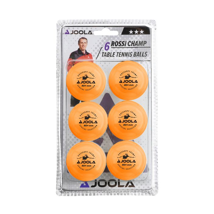 Piłeczki do tenisa stołowego JOOLA Rossi Champ 40+ 6 szt. orange 2