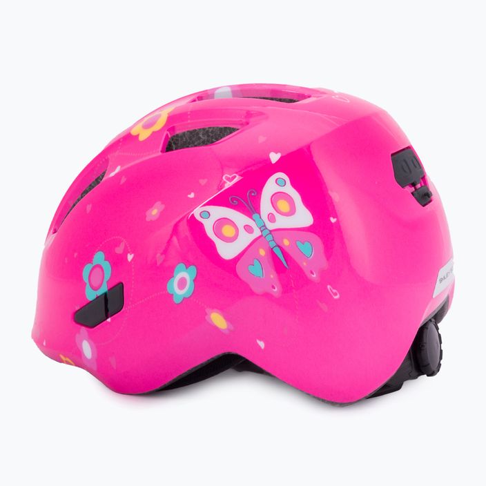 Kask rowerowy dziecięcy ABUS Smiley 3.0 pink butterfly 4