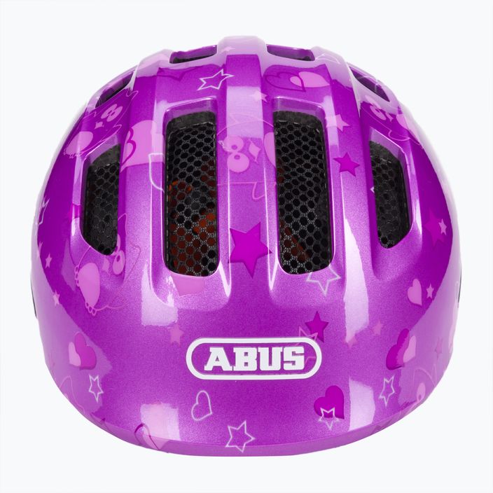 Kask rowerowy dziecięcy ABUS Smiley 3.0 purple star 2