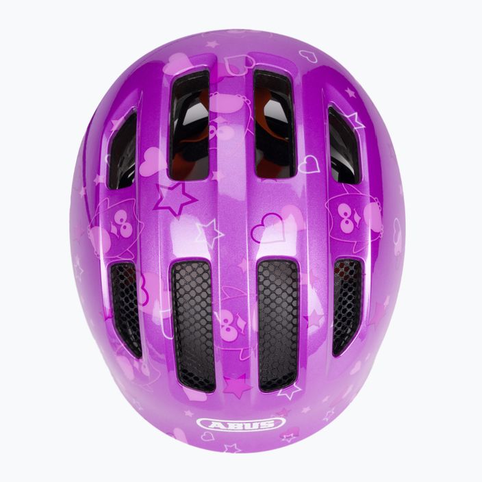Kask rowerowy dziecięcy ABUS Smiley 3.0 purple star 6
