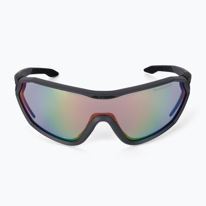 Okulary przeciwsłoneczne Alpina S-Way VM coal matt black/rainbow mirror 3