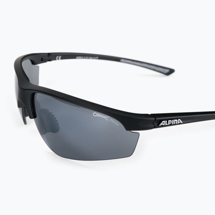 Okulary przeciwsłoneczne Alpina Tri-Effect 2.1 black matte/black mirror/clear/orange mirr 5