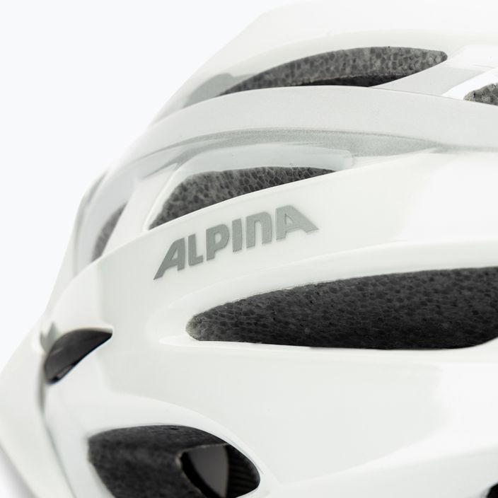 Kask rowerowy Alpina MTB 17 white/silver 7