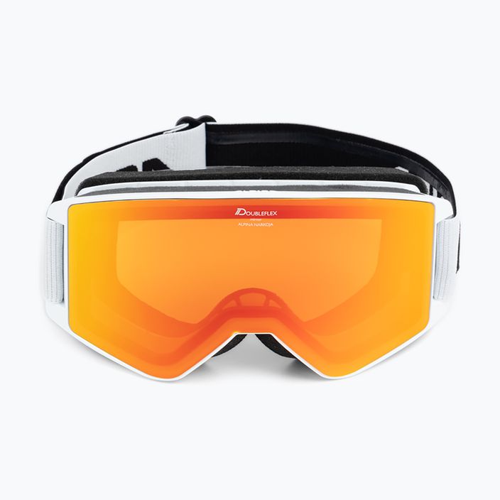 Gogle narciarskie Alpina Narkoja Q-Lite white/orange 2