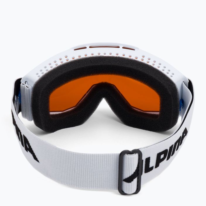 Gogle narciarskie dziecięce Alpina Piney white matt/orange 3