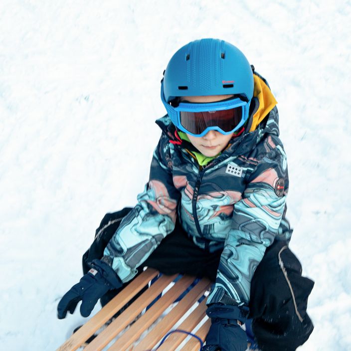 Gogle narciarskie dziecięce Alpina Piney blue matt/orange 5