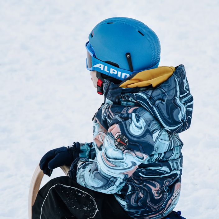 Gogle narciarskie dziecięce Alpina Piney blue matt/orange 7