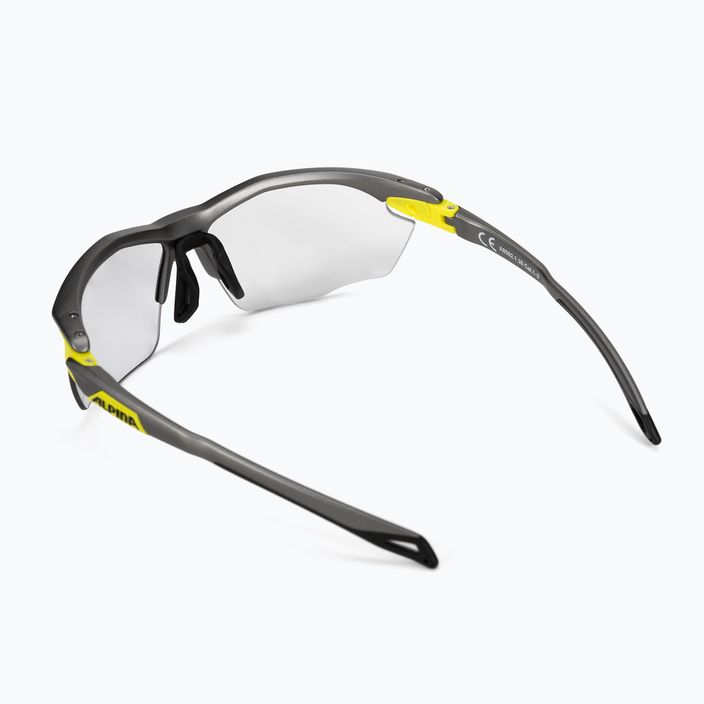 Okulary przeciwsłoneczne Alpina Twist Five Hr V tin matt neon yellow/black 2