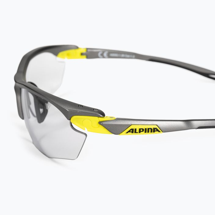 Okulary przeciwsłoneczne Alpina Twist Five Hr V tin matt neon yellow/black 4