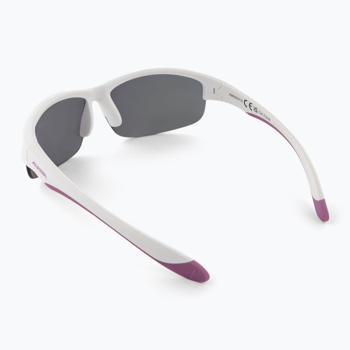Okulary przeciwsłoneczne dziecięce Alpina Junior Flexxy Youth HR white purple matt/pink mirror 2