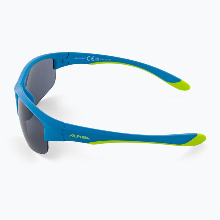 Okulary przeciwsłoneczne dziecięce Alpina Junior Flexxy Youth HR blue lime matt/black 4