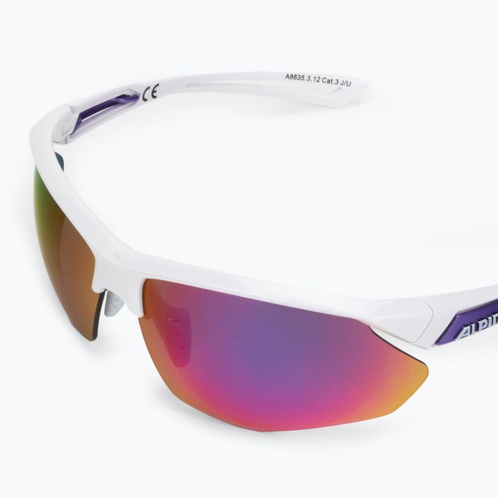 Okulary przeciwsłoneczne Alpina Defey HR white/purple/purple mirror 5