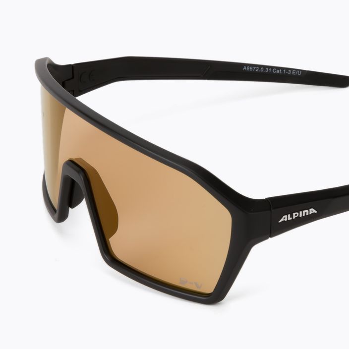 Okulary przeciwsłoneczne Alpina Ram Q-Lite V black  matt/red mirror 5