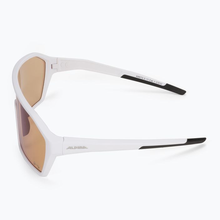 Okulary przeciwsłoneczne Alpina Ram Q-Lite V white matt/blue mirror 4