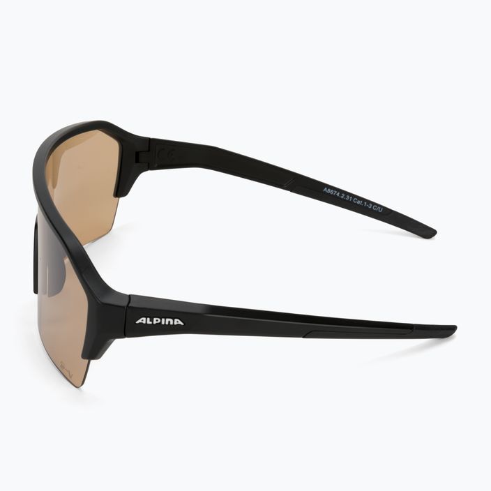 Okulary przeciwsłoneczne Alpina Ram Hr Q-Lite V black matt/silver mirror 4
