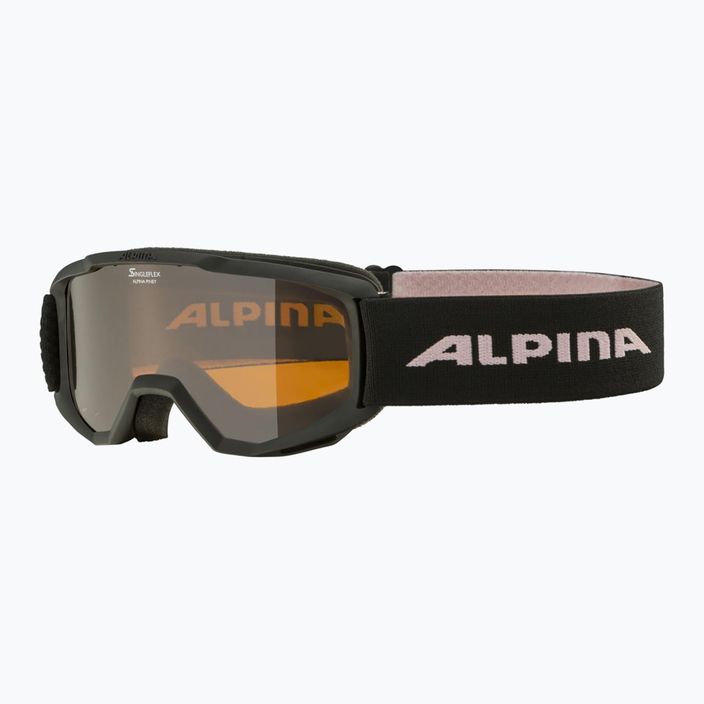 Gogle narciarskie dziecięce Alpina Piney black/rose matt/orange 6