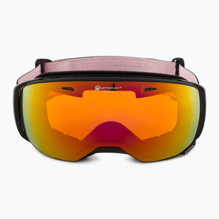 Gogle narciarskie Alpina Estetica Q-Lite black/rose matt/rainbow sph 2