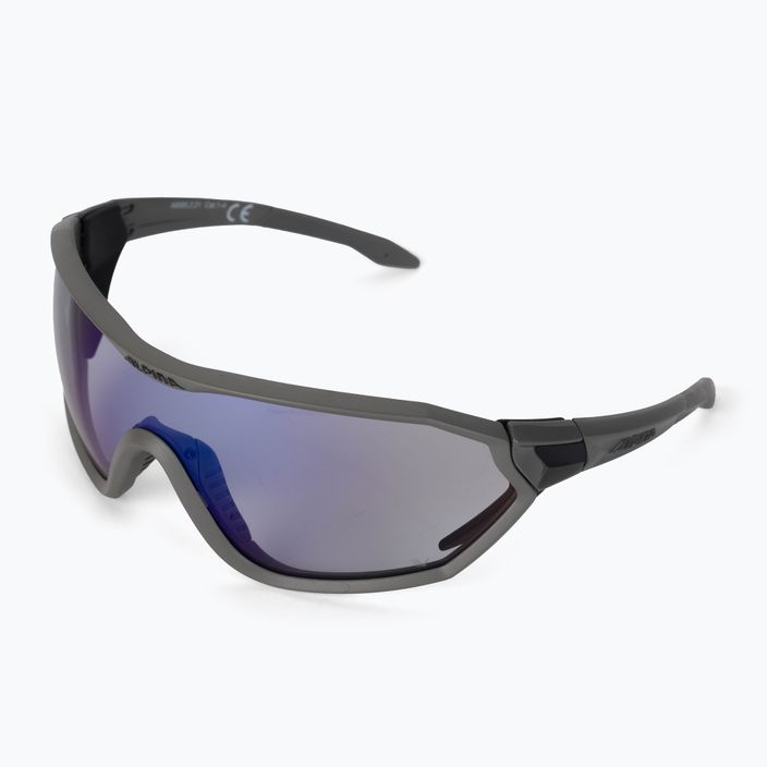Okulary przeciwsłoneczne Alpina S-Way VM moon-grey matt/blue mirror 5