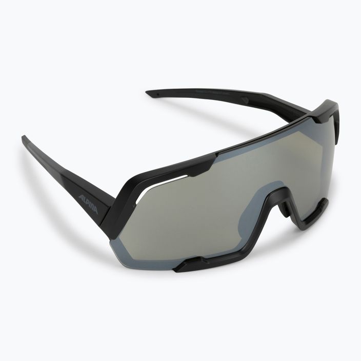 Okulary przeciwsłoneczne Alpina Rocket Q-Lite black matt/silver mirror