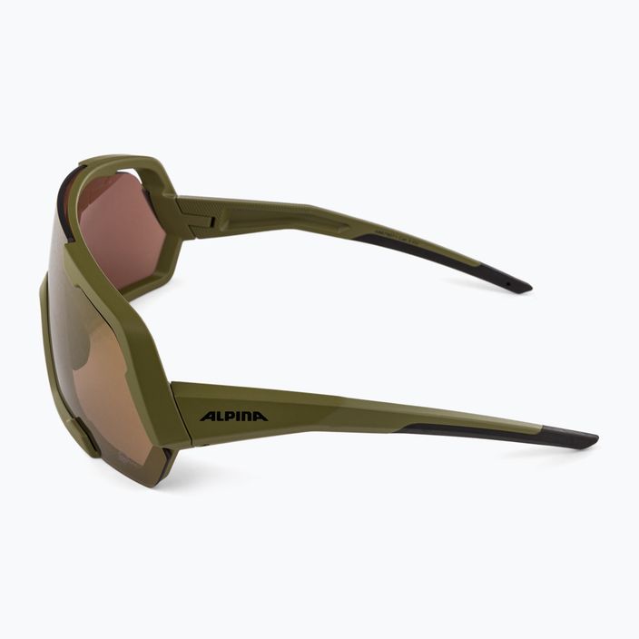 Okulary przeciwsłoneczne Alpina Rocket Q-Lite olive matt/bronze mirror 4