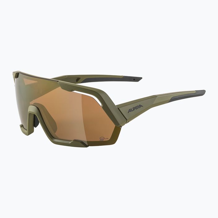 Okulary przeciwsłoneczne Alpina Rocket Q-Lite olive matt/bronze mirror 5