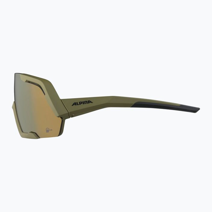 Okulary przeciwsłoneczne Alpina Rocket Q-Lite olive matt/bronze mirror 7