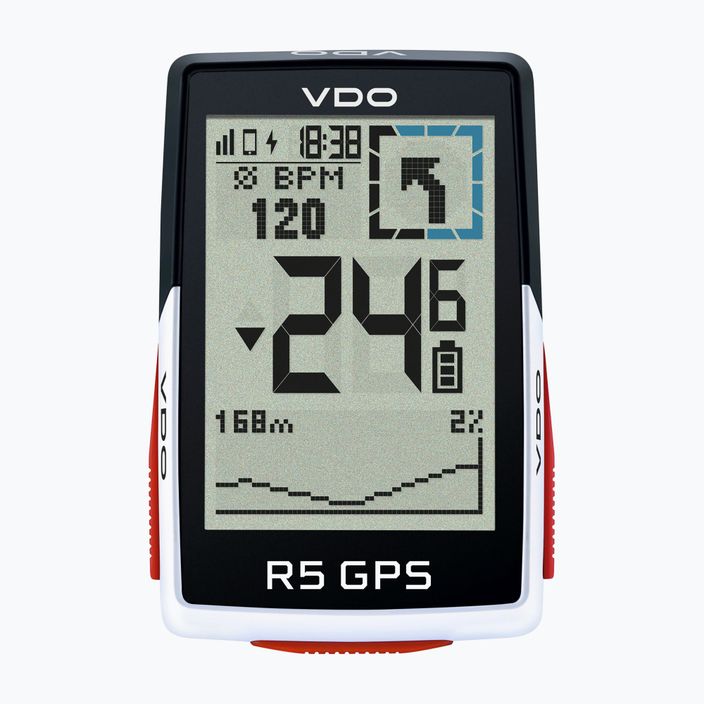 Licznik rowerowy VDO R5 GPS Top Mount-Set