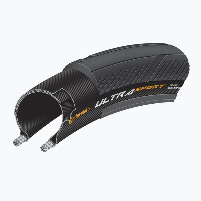 Opona rowerowa Continental Ultra Sport III wire 700 x 32C czarna 5
