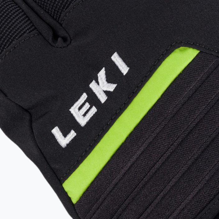 Rękawice narciarskie LEKI Spox GTX czarno-zielone 650808303080 5