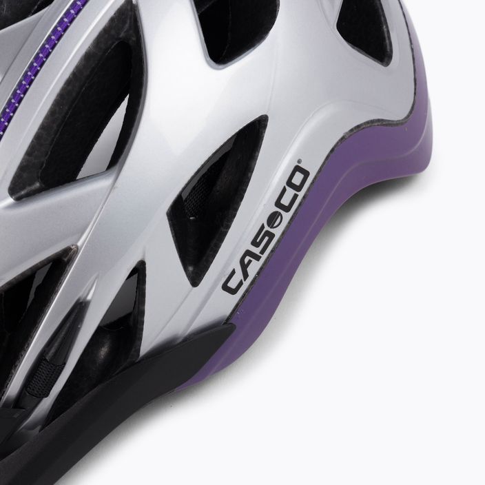 Kask rowerowy damski CASCO Activ 2 silver/violet 7