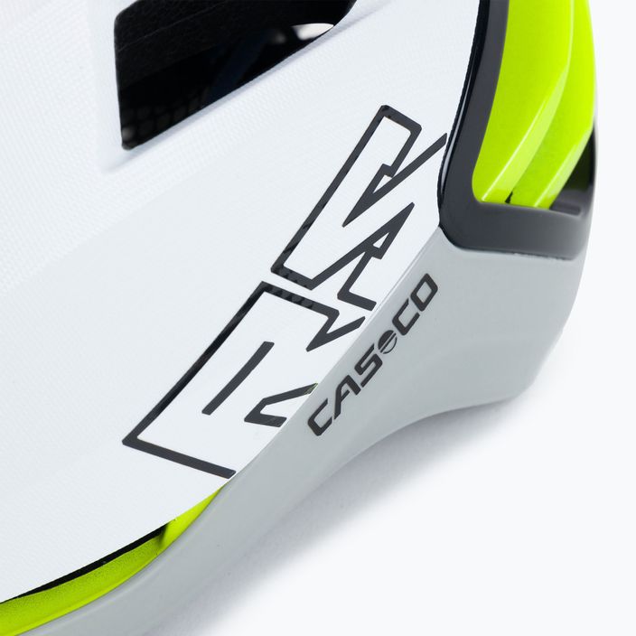 Kask rowerowy CASCO Speedairo 2 RS sand/white neon 7