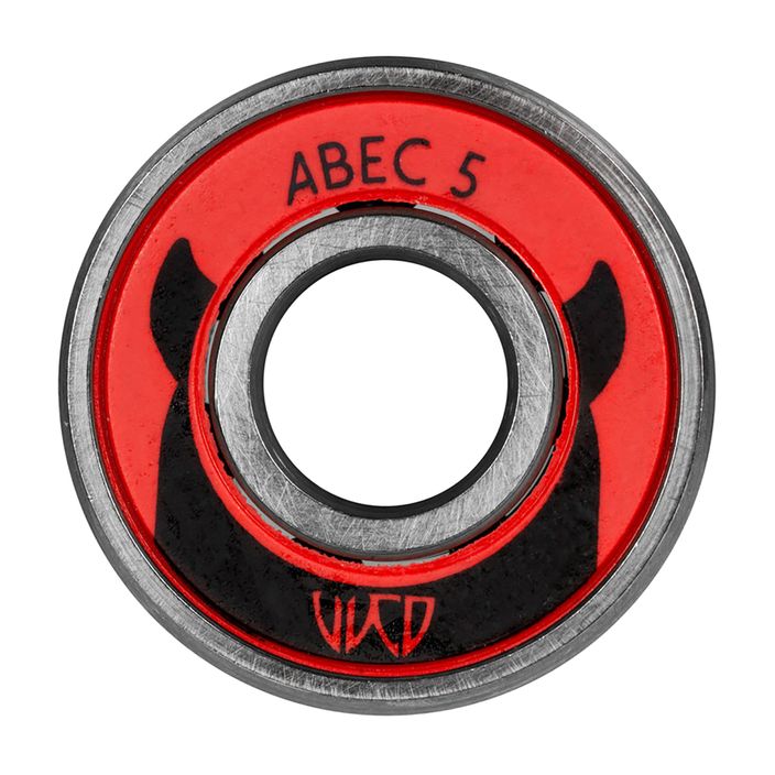 Łożyska WICKED ABEC 5 8 szt. silver/red/black 2