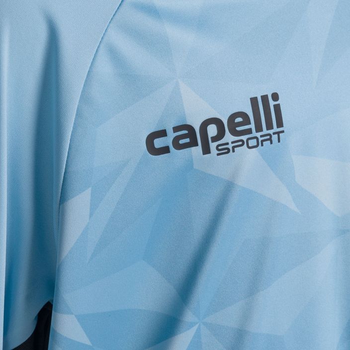 Longsleeve piłkarski dziecięcy Capelli Pitch Star Goalkeeper light blue/black 3