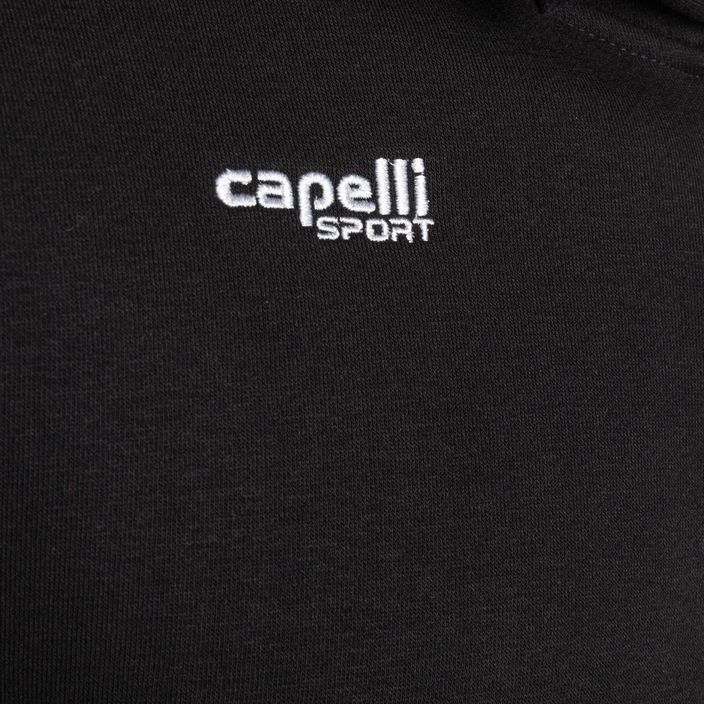 Bluza piłkarska męska Capelli Basics Adult Zip Hoodie black 3