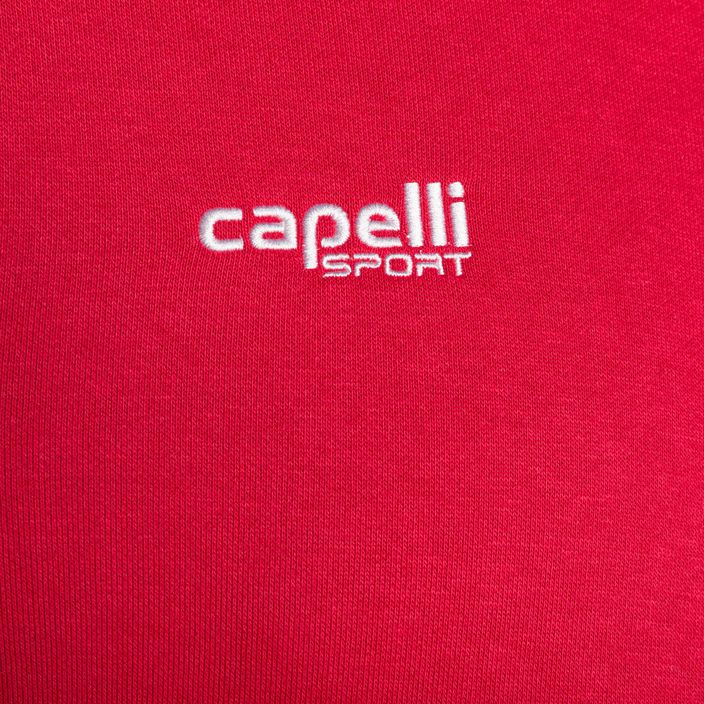 Bluza piłkarska męska Capelli Basics Adult Zip Hoodie red 3