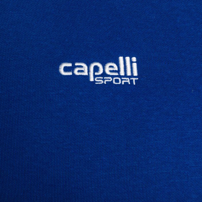 Bluza piłkarska męska Capelli Basics Adult Zip Hoodie royal blue 3