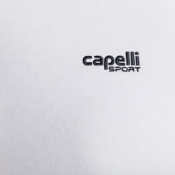 Bluza piłkarska męska Capelli Basics Adult Zip Hoodie white 3