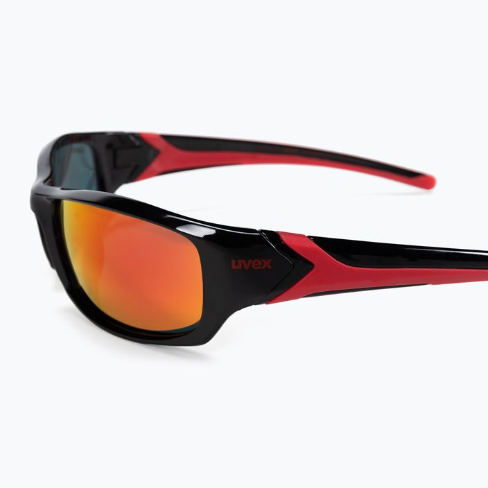 Okulary przeciwsłoneczne UVEX Sportstyle 211 black red/mirror red 5