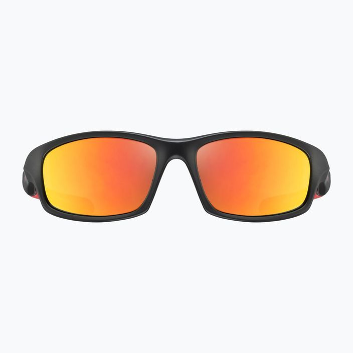 Okulary przeciwsłoneczne dziecięce UVEX Sportstyle 507 black mat red/mirror red 6