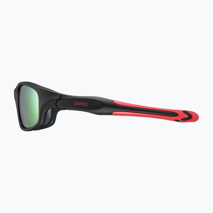 Okulary przeciwsłoneczne dziecięce UVEX Sportstyle 507 black mat red/mirror red 7