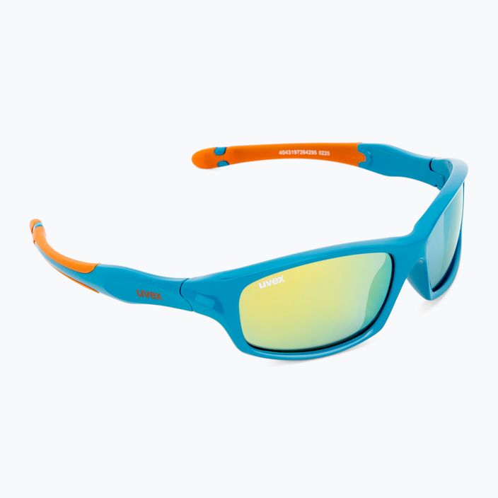 Okulary przeciwsłoneczne dziecięce UVEX Sportstyle 507 blue orange/mirror pink