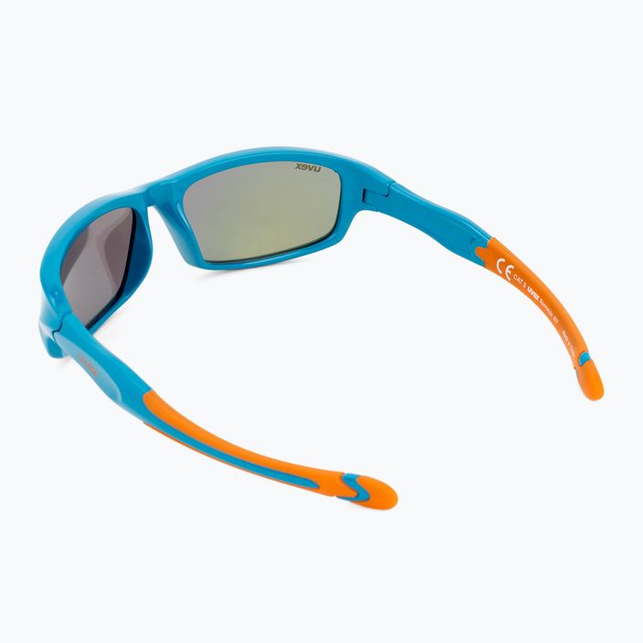 Okulary przeciwsłoneczne dziecięce UVEX Sportstyle 507 blue orange/mirror pink 2