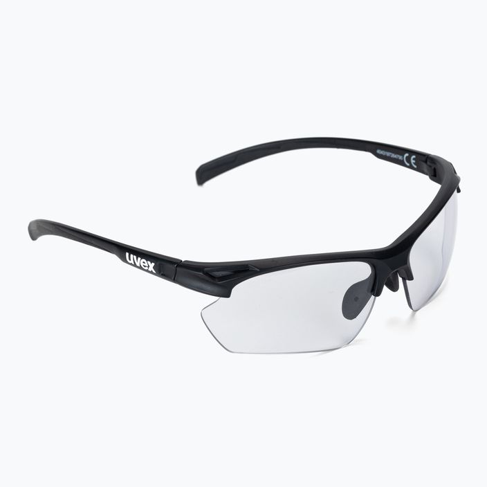 Okulary przeciwsłoneczne UVEX Sportstyle 802 V Small black mat/variomatic smoke